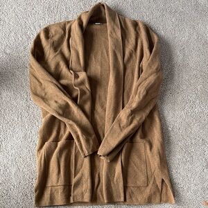 J Crew camel color cardigan